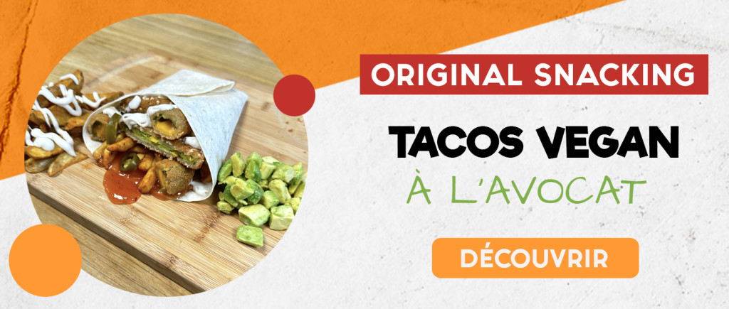 Découvrez la recette du Tacos Vegan à l'avocat